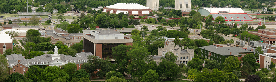 aerial view of campus